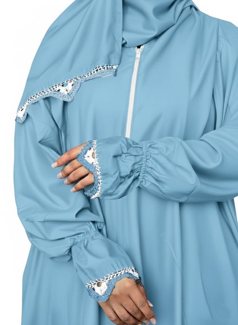 شرشف صلاة نسائي مطرز واسع و مريح خامة ممتازة لبس